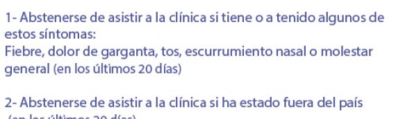 Comunicado COVID19 Coronavirus