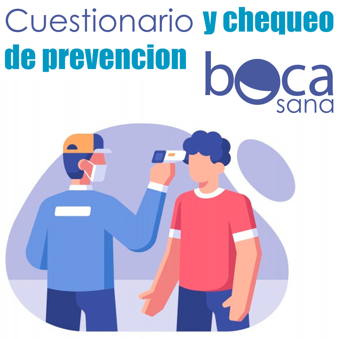 Cuestionario y chequeo en consultorio dental-COVID19