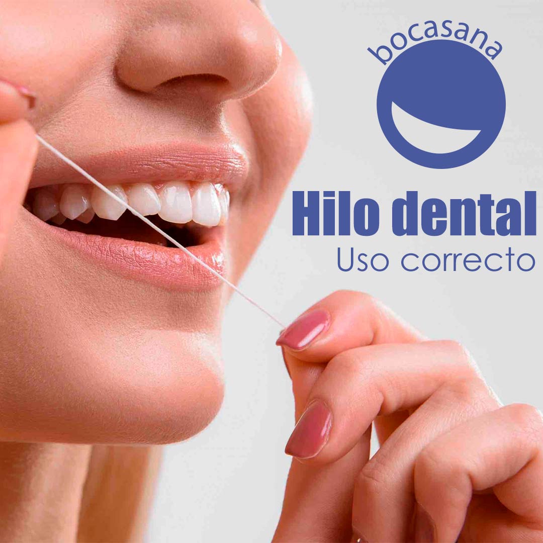 Uso correcto del hilo dental